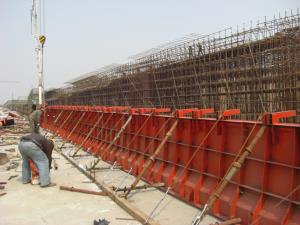 防撞护栏施工现场